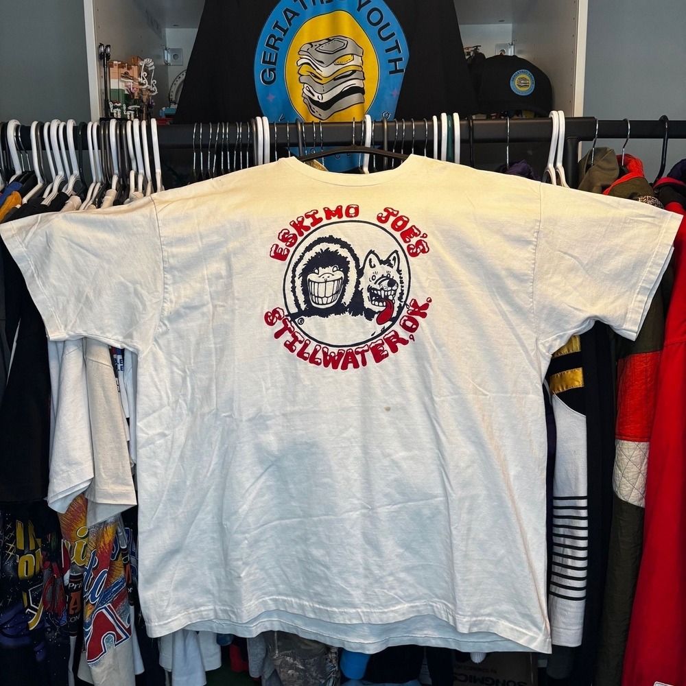 Vintage 1992 Eskimo Joe's 17th Anniversary Tee XXL Single Stitch Made USA Hanes